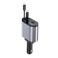 4-in-1 Retractable Car Charger 120W