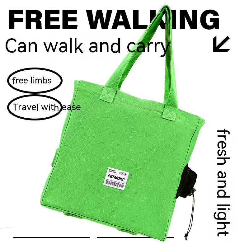 Large Capacity Pet Cat Bag Multifunctional Breathable Dog Canvas Carrier Bag Escape-proof Pet Shoulder Carrying Bag Pet Supplies - photo 6