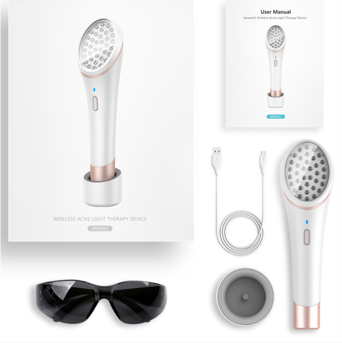 Acne Light Therapy Xpreen Wireless Rechargeable Light Acne Treatment Device Acne Clearing Eraser with Blue Light and Red Light - photo 7