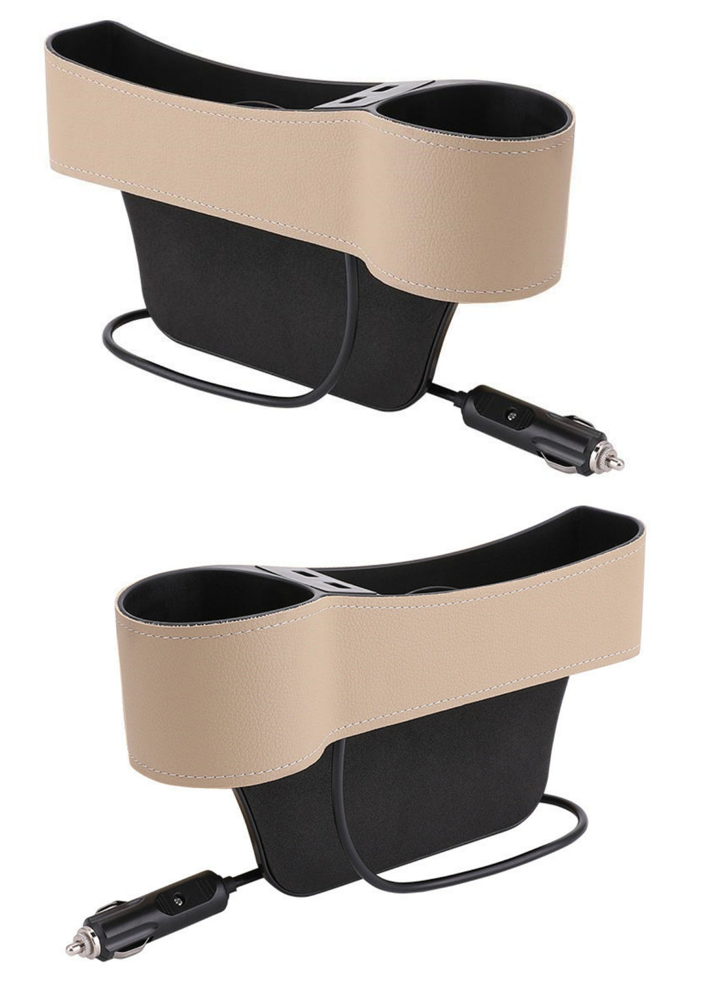 Dual USB charger multifunctional car storage box - photo 2
