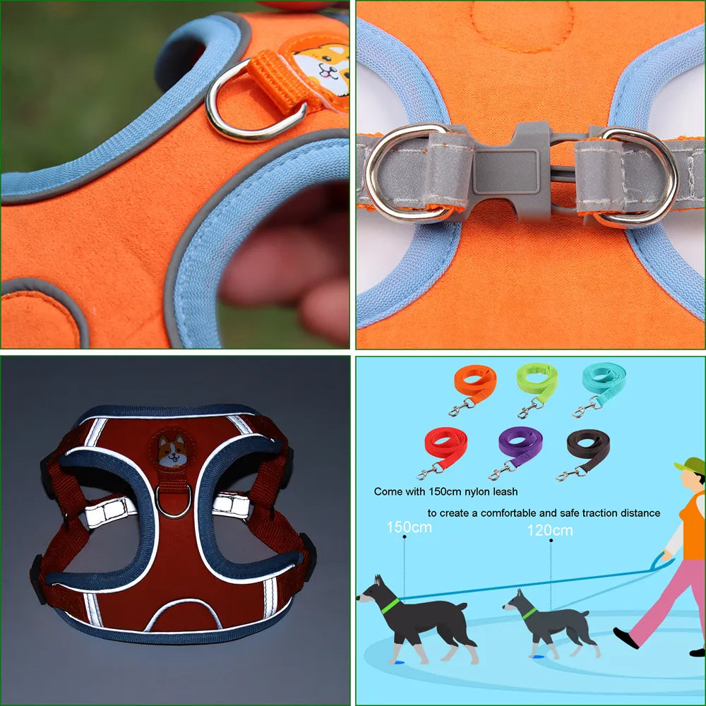 Reflective No-Pull Harness & Leash Set - photo 3
