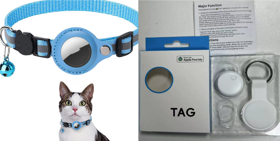 Reflective Collar Waterproof Holder Case For Airtag Air Tag Airtags Protective Cover Cat Dog Kitten Puppy Nylon Collar - photo 24