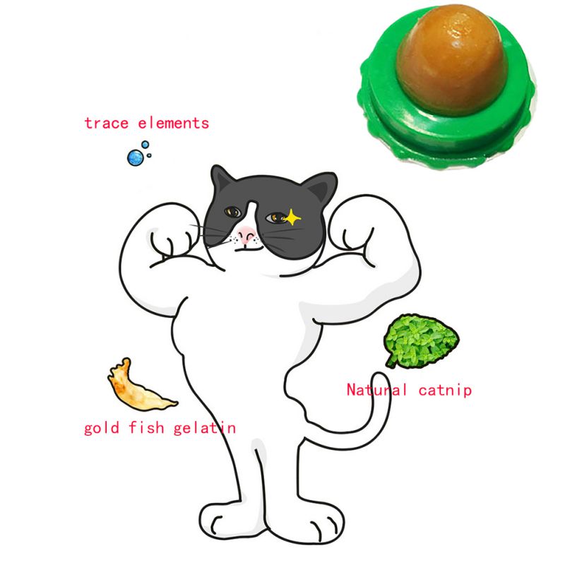 Pet Cat Sugar Energy Ball Lick Toys Catnip - photo 10