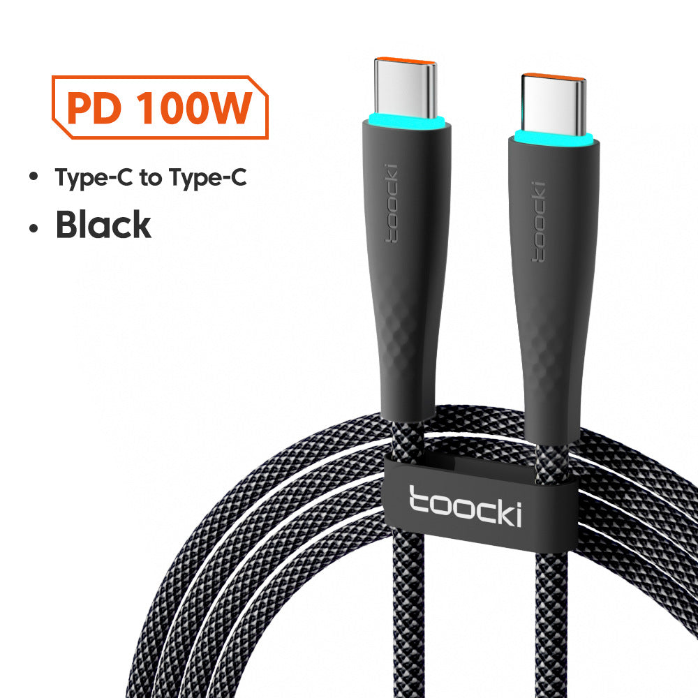 USB Type C To USB C Cable 100W 66W Fast Charging - photo 8