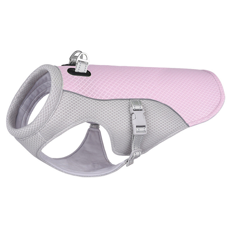 Summer Pet Dog Cooling Vest Heat Resistant Cool Dogs Clothes Breathable Sun-proof Clothing For Small Large Dogs Outdoor Walking - photo 14
