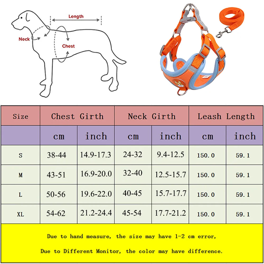 Reflective No-Pull Harness & Leash Set - photo 7