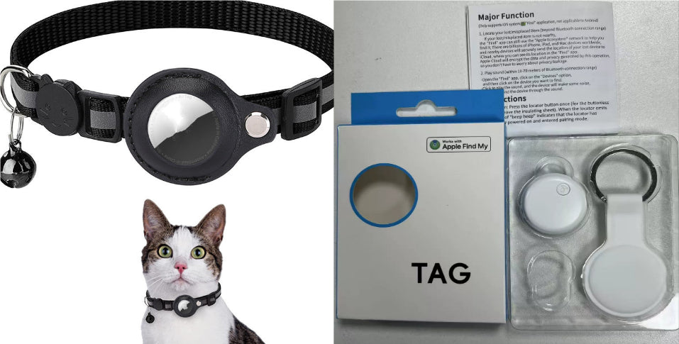 Reflective Collar Waterproof Holder Case For Airtag Air Tag Airtags Protective Cover Cat Dog Kitten Puppy Nylon Collar - photo 13
