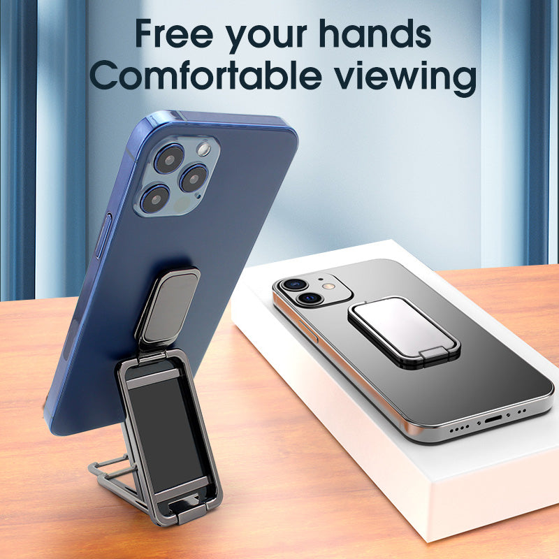 Foldable Mobile Phone Holder Ring Buckle Retractable Desktop CellPhone Stand Car Magnetic Bracket Office Accessories - photo 6