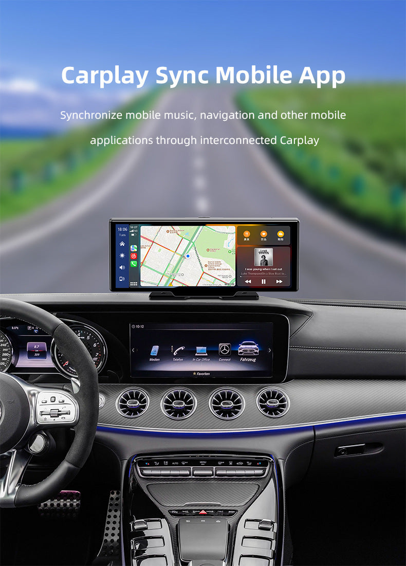 10.26" Wireless CarPlay Screen with Dash Cam - photo 9