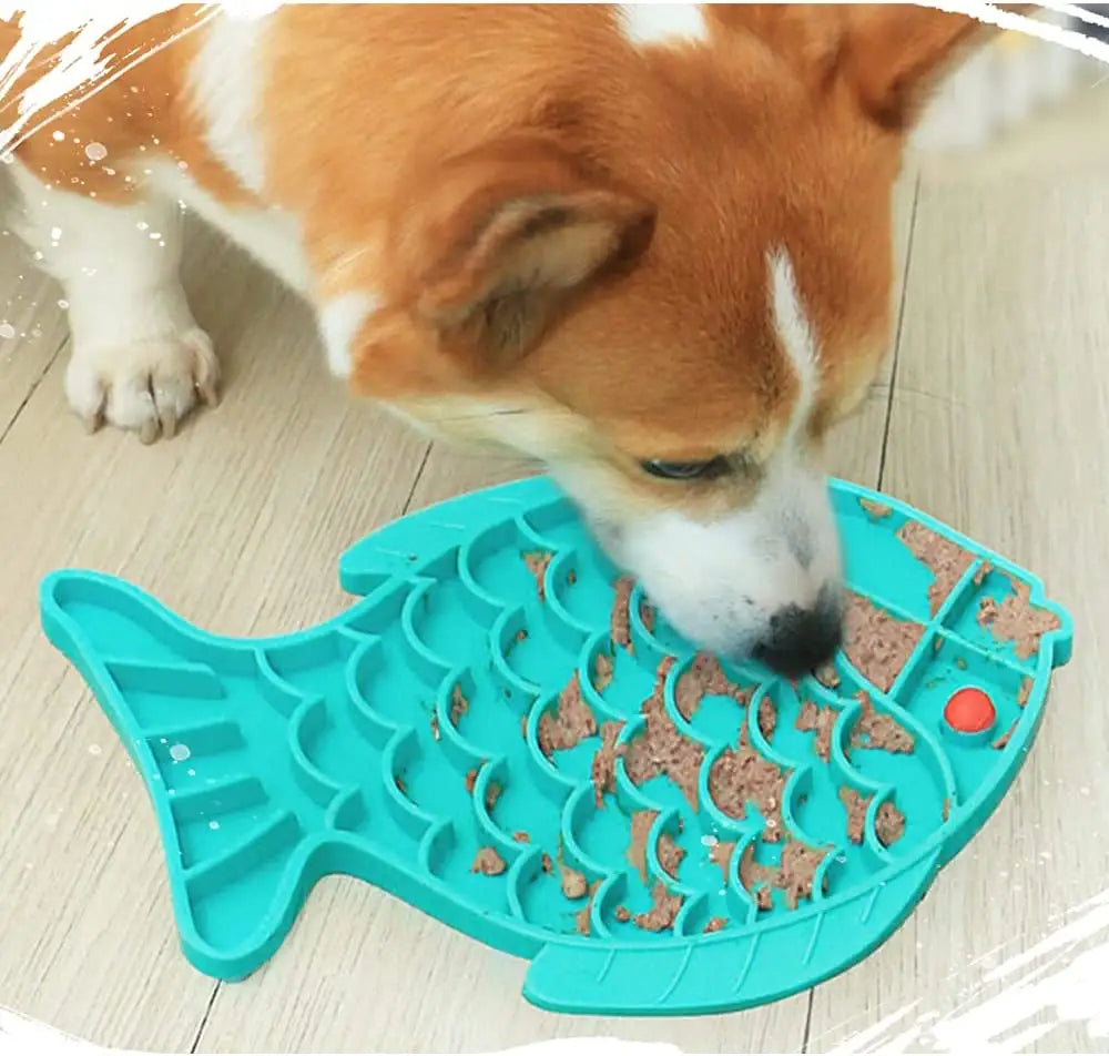 Silicone Lick Mat For Pet Dogs Slow Food Plate Rice Bowl For Small Medium Dog Anti Gulping Choking Feeder Puppy Treat Dispenser - photo 8