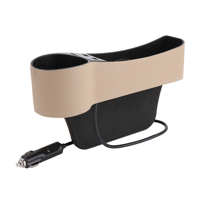 Dual USB charger multifunctional car storage box - photo 4