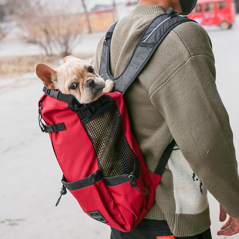 Pet Dog Carrier Bag Carrier For Dogs Backpack Out Double Shoulder Portable Travel Backpack Outdoor Dog Carrier Bag Travel - photo 2