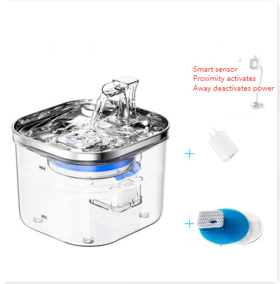 Pet Cat Dog Stainless Steel Automatic Circulation Water Dispenser Intelligent Fountain Pets Accessories - photo 3