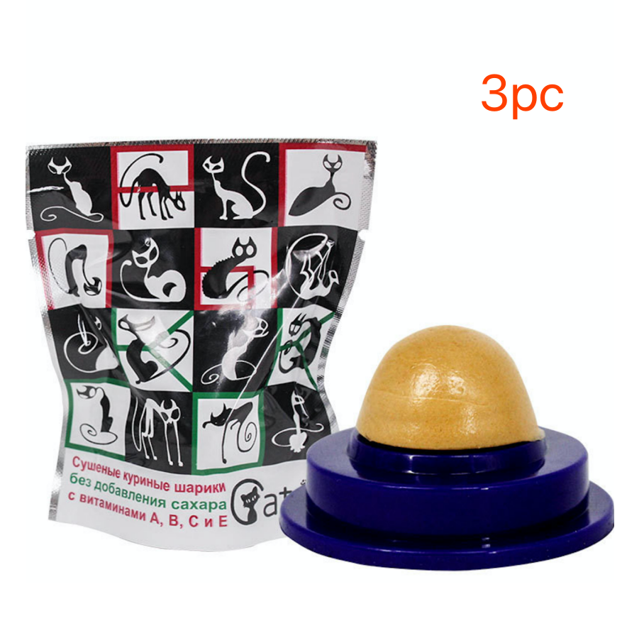 Pet Cat Sugar Energy Ball Lick Toys Catnip - photo 26