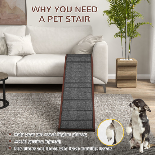 PawHut Dog Bed Ramp with Non-Slip Carpet - photo 5