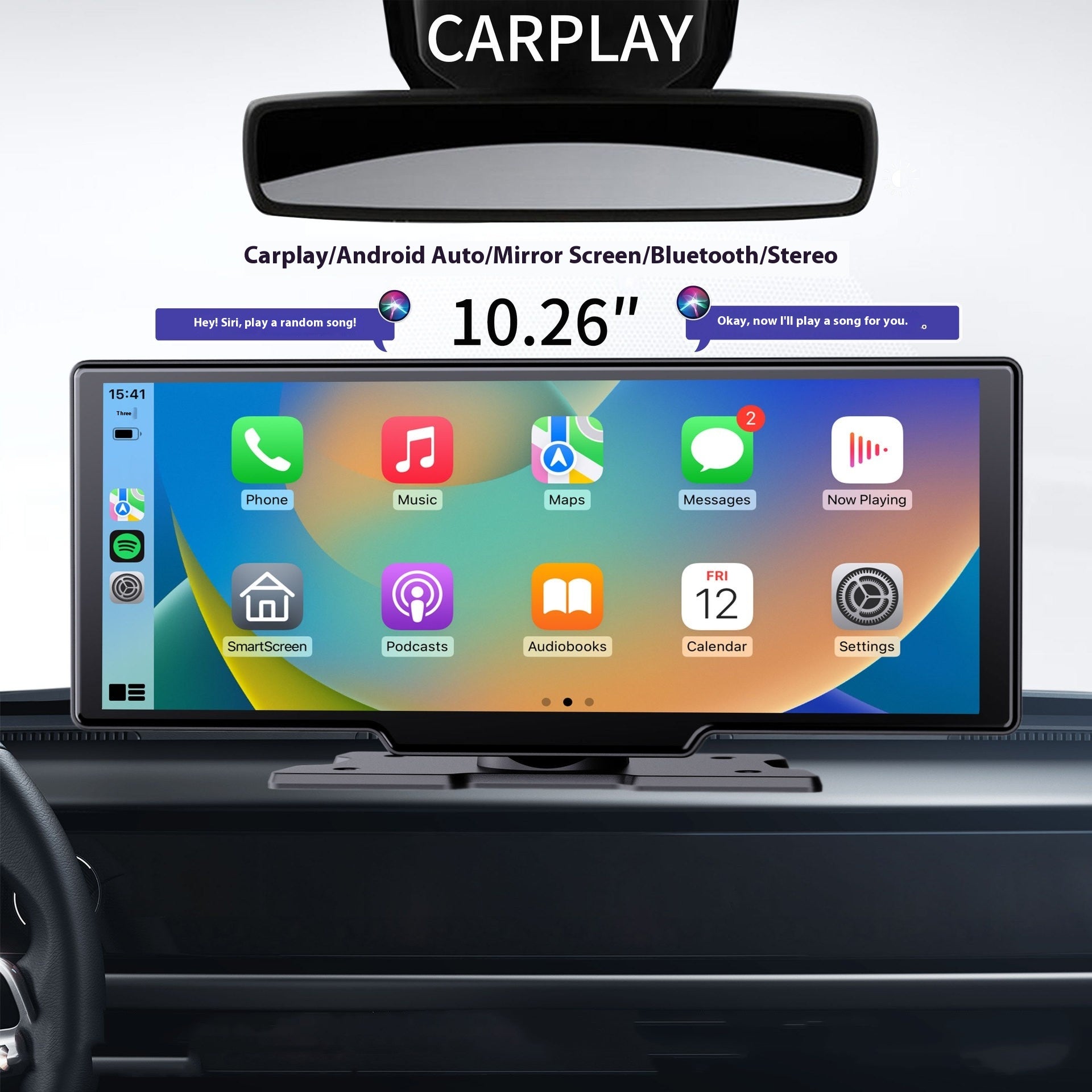 Wireless CarPlay Adapter with Dash Recording - photo 3