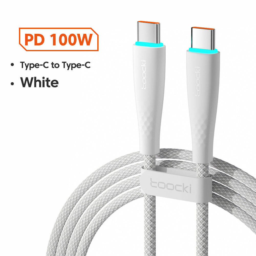 USB Type C To USB C Cable 100W 66W Fast Charging - photo 4