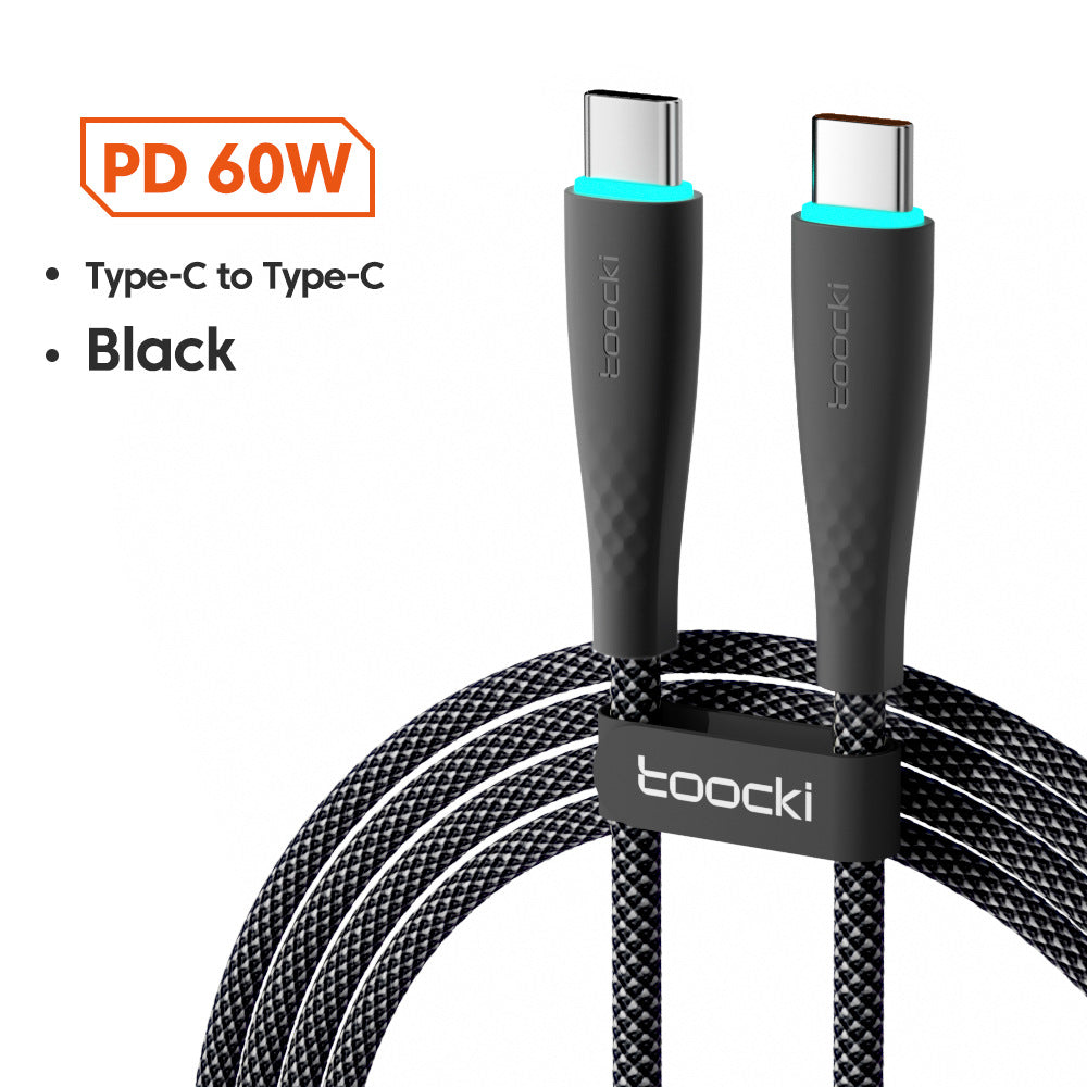 USB Type C To USB C Cable 100W 66W Fast Charging - photo 6