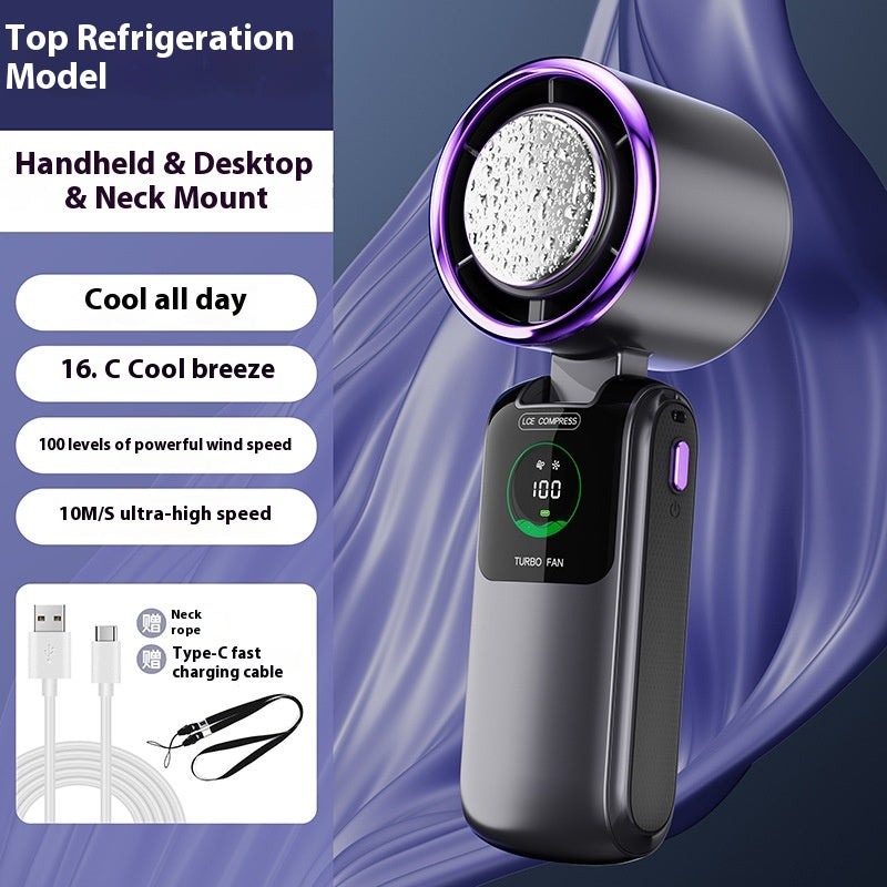 Handheld Turbo Fan with Ice Pack - photo 3