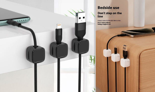 Magnetic Cable Clip Under Desk Cable Management Adjustable Cord Holder Wire Organizer And Cable Management Wire Keeper - photo 32
