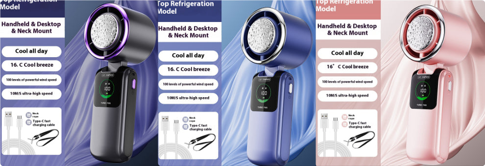 Handheld Turbo Fan with Ice Pack - photo 8