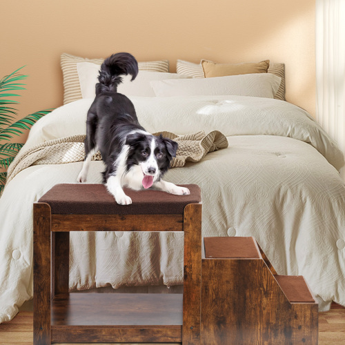 Pet Bunk Bed With Removable Step For Dogs And Cats, Multi-Level Bed Window Perch Seat Platform With Cushion And Cat Scratch Pad, Indoor Use - photo 4