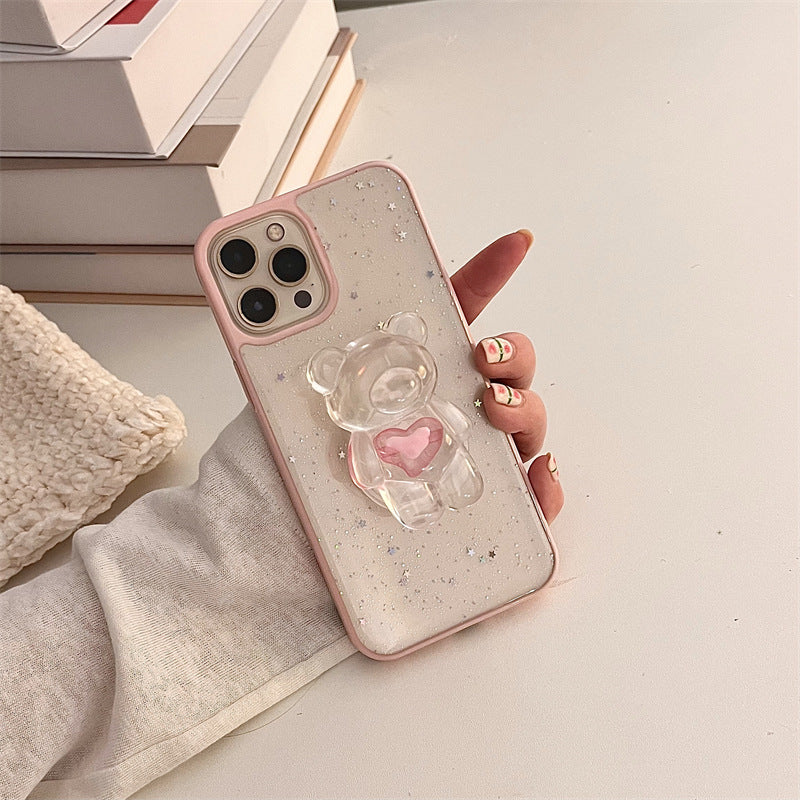 Cute Bear Silicone Phone Case with Stand - photo 6