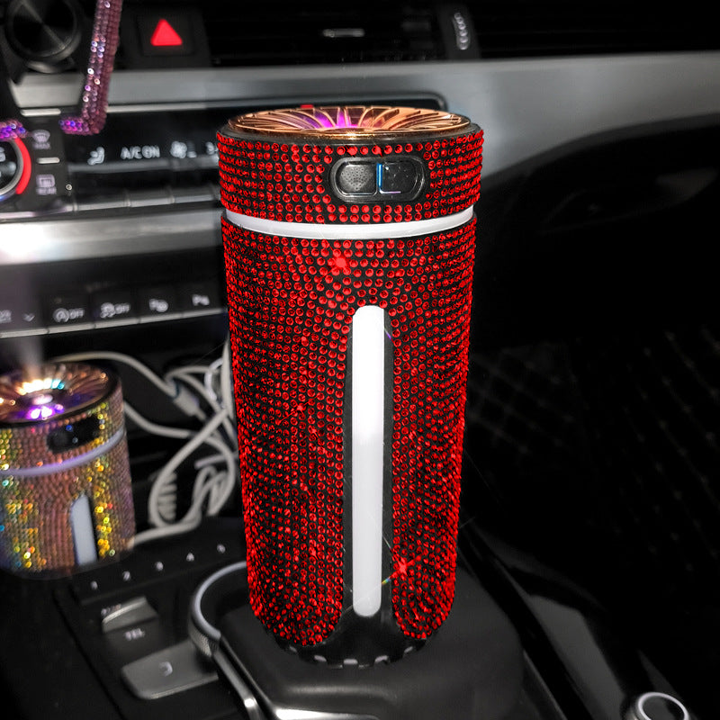 Luxury Diamond Car Humidifier LED Light Car Diffuser Auto Air Purifier Aromatherapy Diffuser Air Freshener Car Accessories For Woman - photo 6