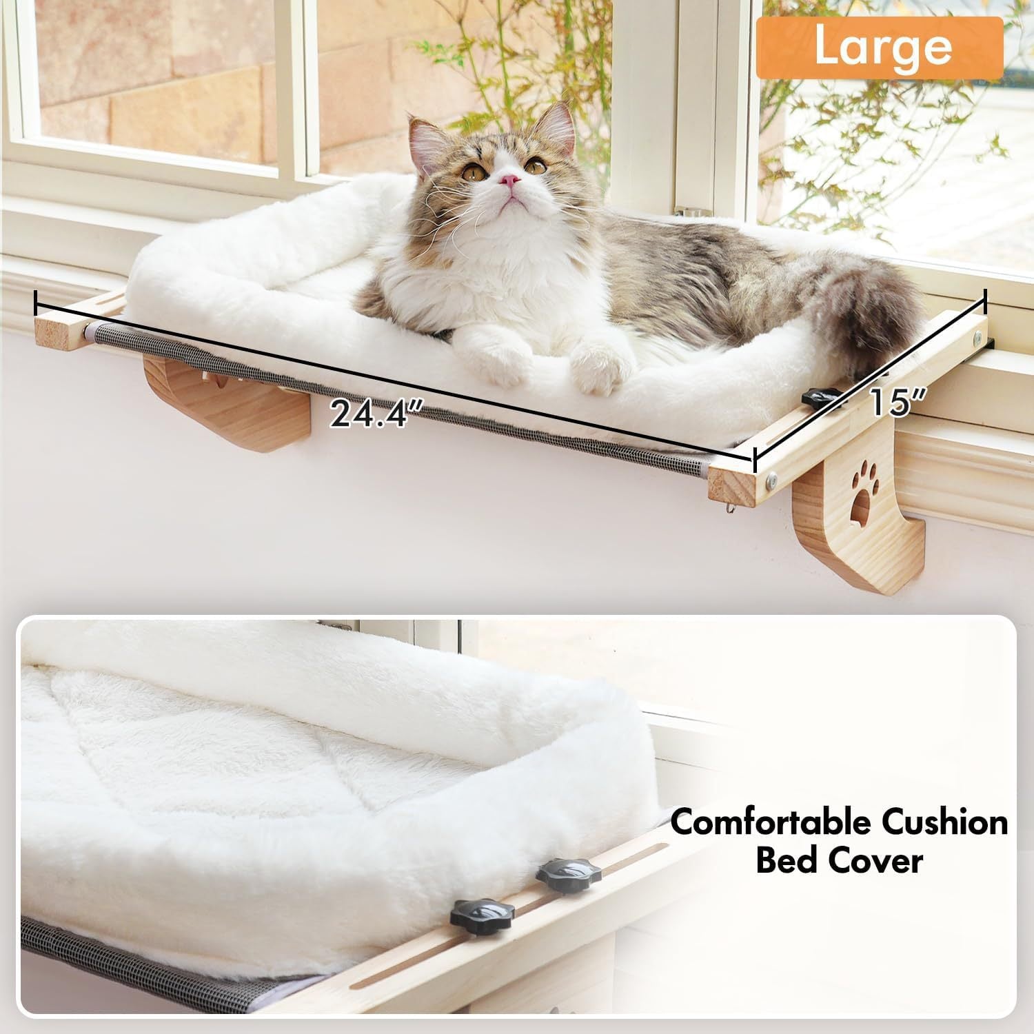 Hanging Cat Nest Window Hammock Pet Sun - photo 5