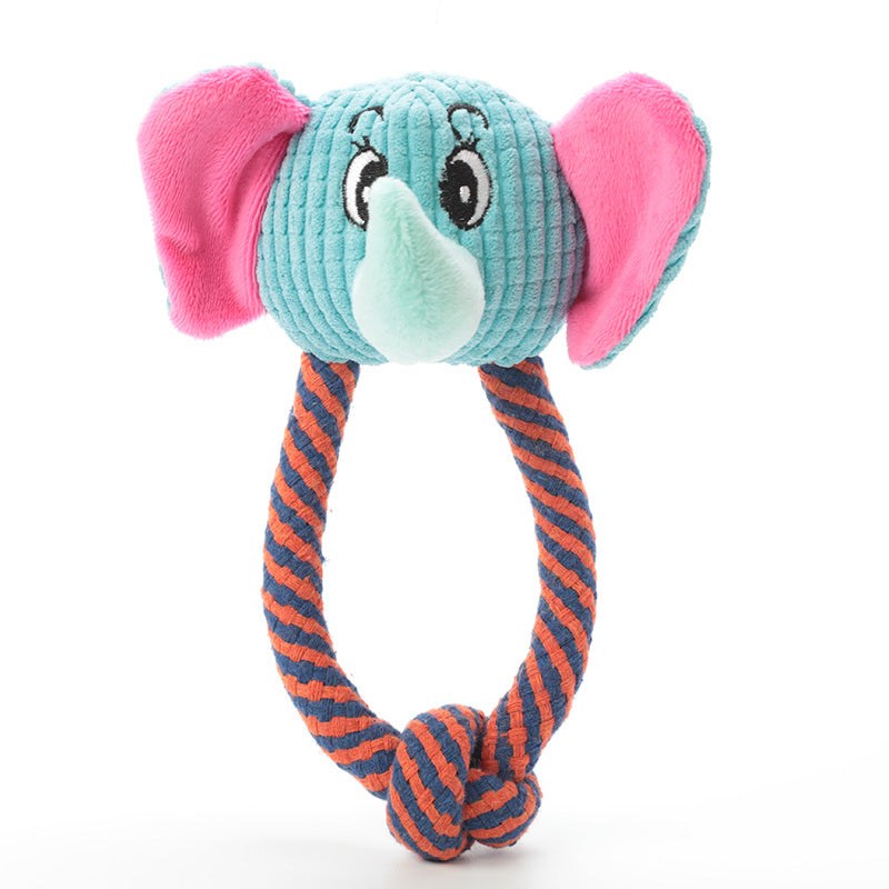 Pet Supplies Dog Cotton Rope Toys Sound Grinding Teeth Cleaning Toys - photo 8