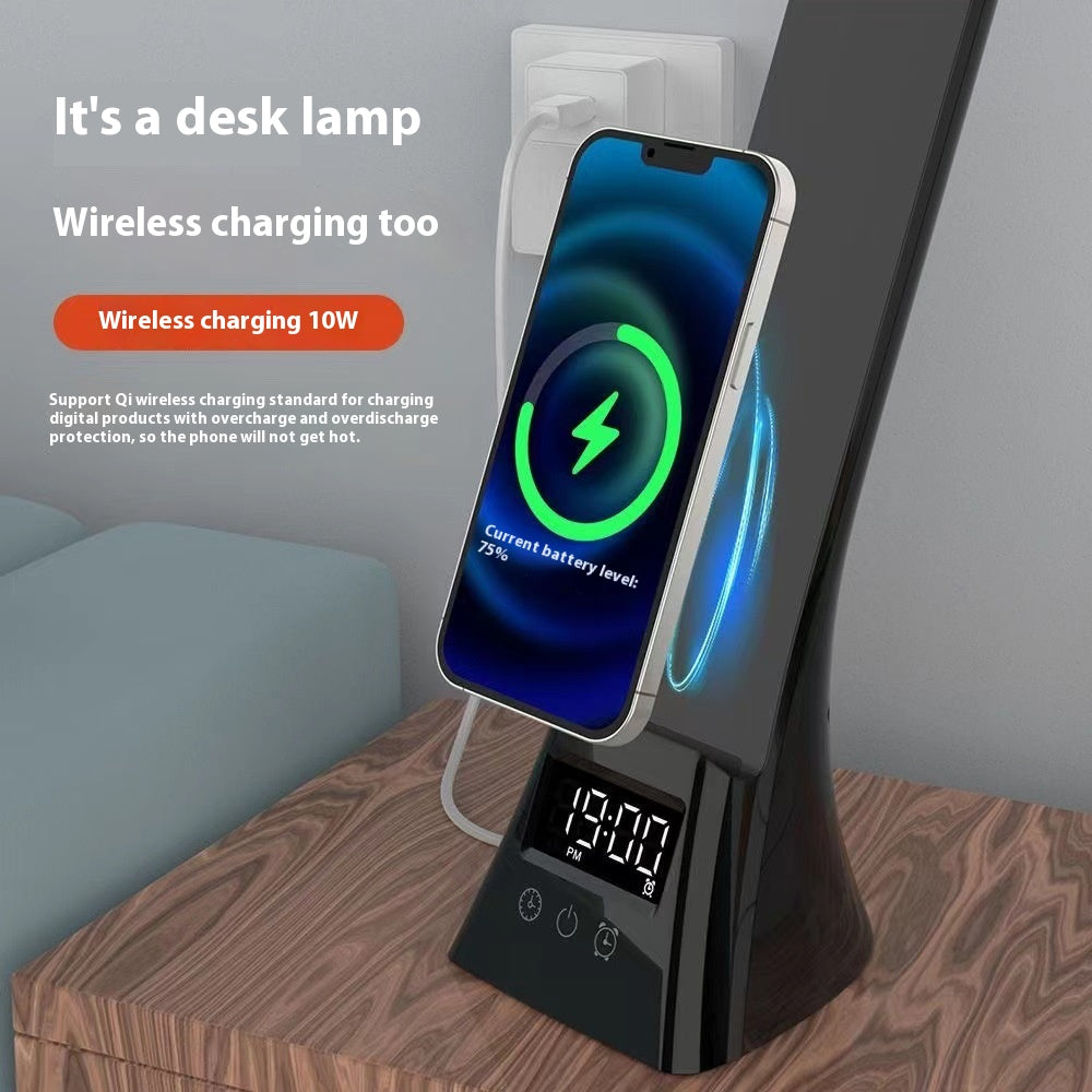 LED Smart Desk Lamp Wireless Charger Fast Charging - photo 5