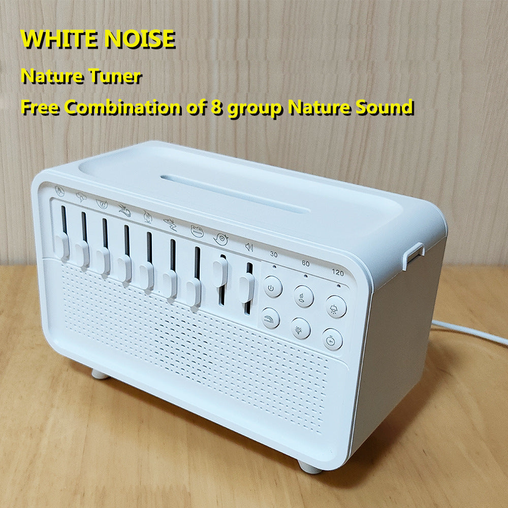 3 In 1 Bluetooth Speaker White Noise Sleep Night Light Humidifier All-in-one Machine Free Combination Of 8 Group Nature Sound - photo 3