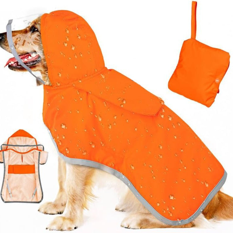 Dog Raincoat Waterproof Soft Breathable Dog Rain Jacket For Small Dog Hooded Dog Rain Coat With Transparent Cap Protect Belly - photo 20