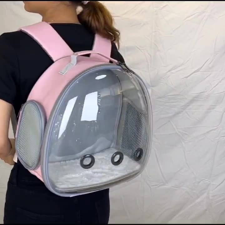 Pet Backpack Hamster Carrier Transparent Small Animal Carrier Guinea Pig Backpack Sugar Glider Ferret Pet Bag Rabbit Bunny Cage - photo 6