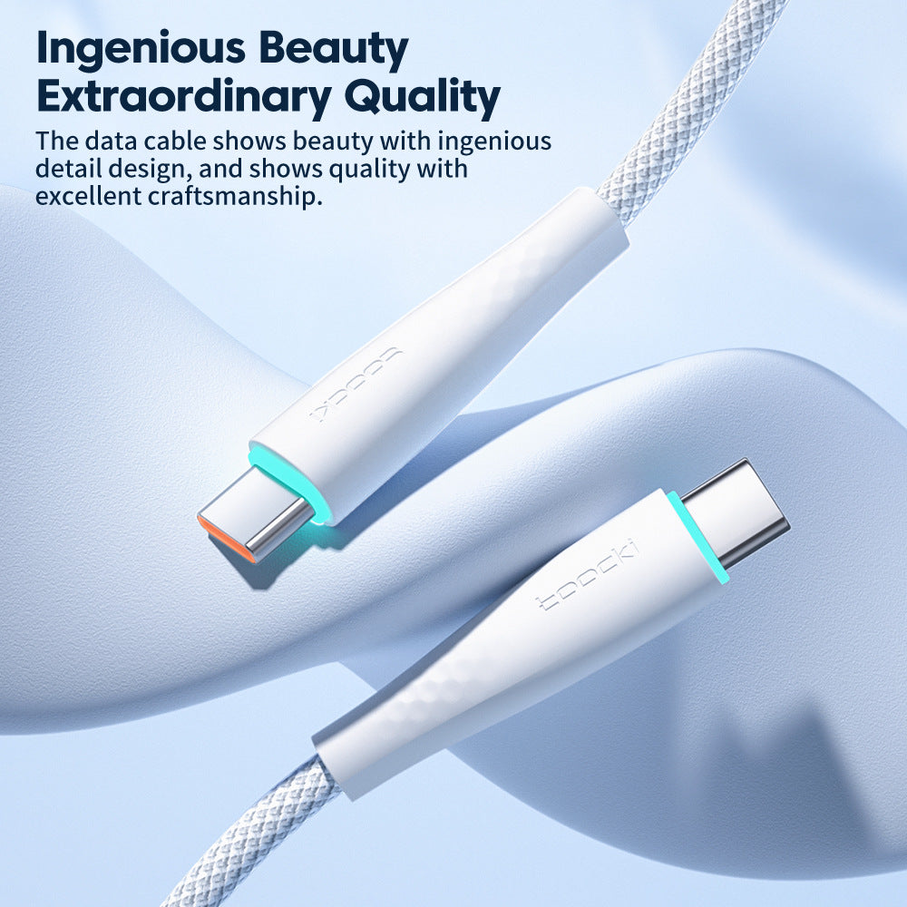 USB Type C To USB C Cable 100W 66W Fast Charging - photo 5