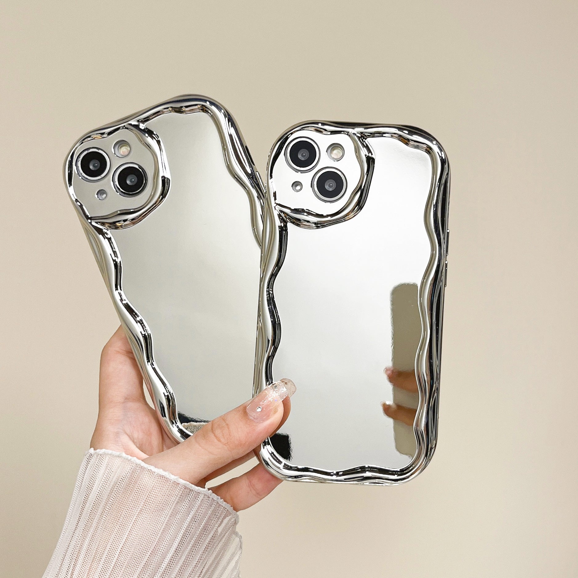 Electroplated Cream-Grain Phone Case
