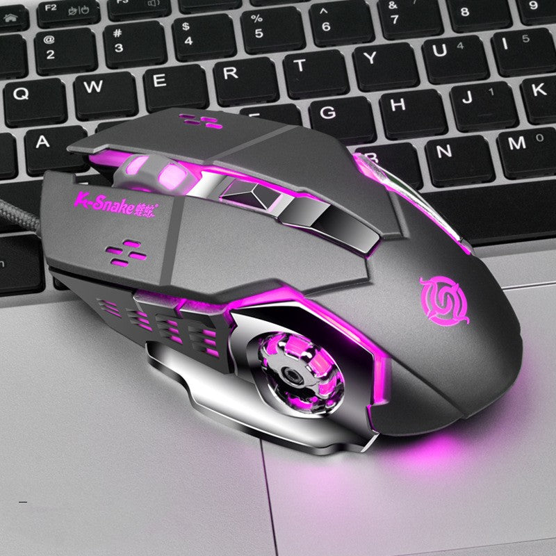 Wired USB Gaming Mouse with Metal Base