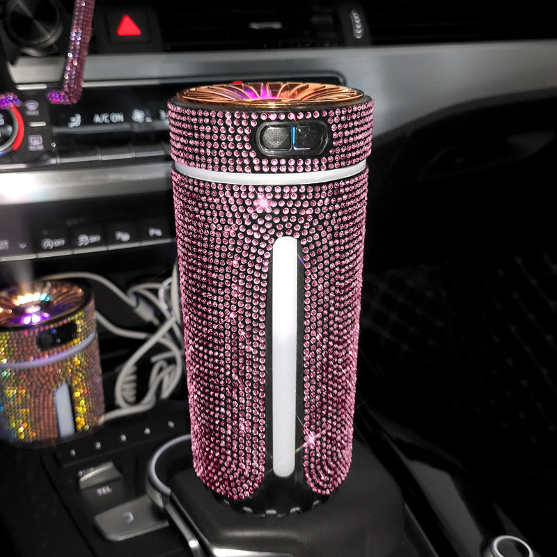 Luxury Diamond Car Humidifier LED Light Car Diffuser Auto Air Purifier Aromatherapy Diffuser Air Freshener Car Accessories For Woman - photo 9