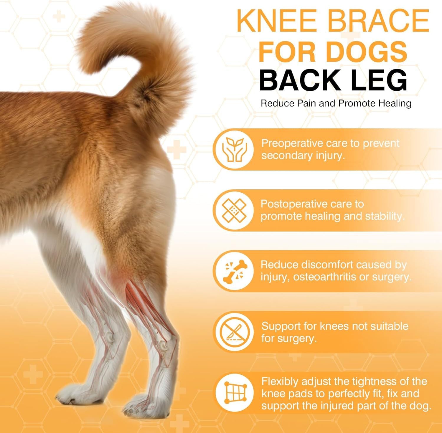 Dog Leg & Knee Support Brace - photo 3