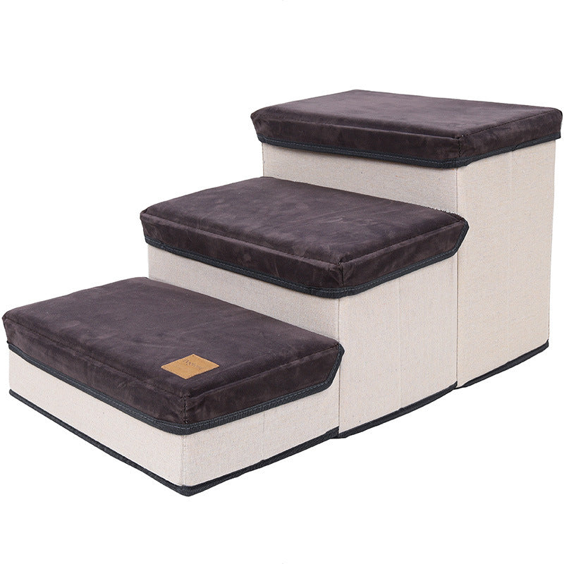 Foldable Pet Stairs with Storage