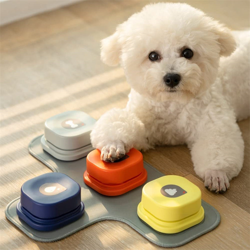 4 Colors Pet Communication Button One-click Prevent Physical Inactivity Recordable Dog Talking Button Toy Cat Toy Pet Products - photo 14