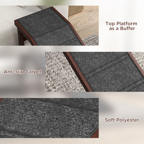PawHut Dog Bed Ramp with Non-Slip Carpet - photo 2