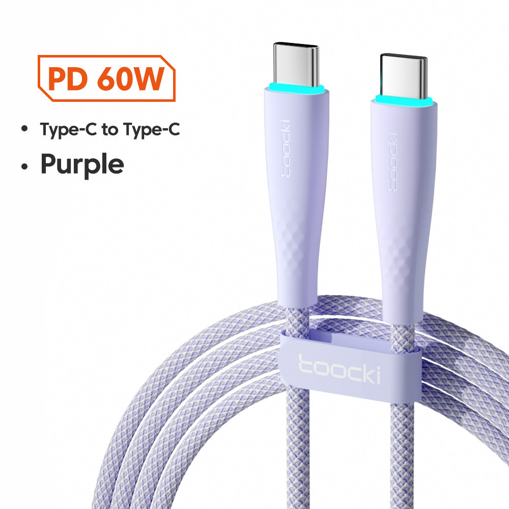 USB Type C To USB C Cable 100W 66W Fast Charging - photo 10