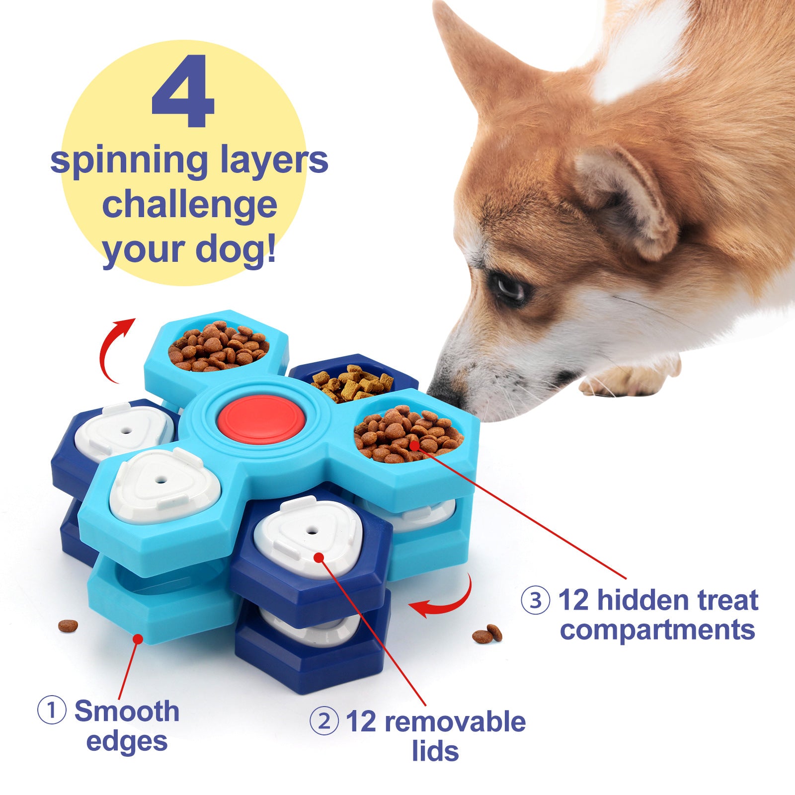 4-Layer Slow Feeder Puzzle Bowl - photo 2