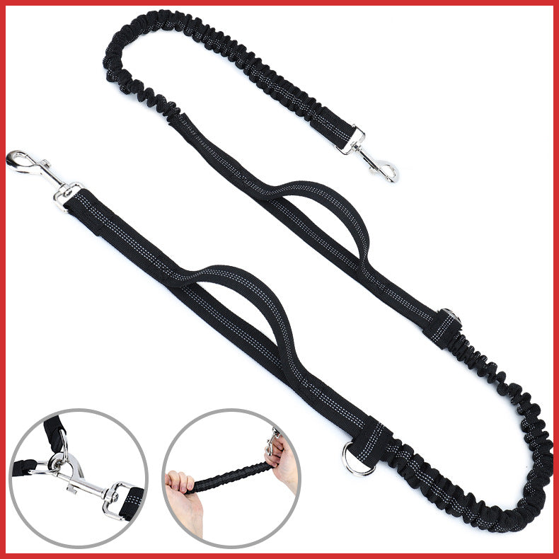 Dog Training Leash Waist Bag Hands-Free Outdoor Pet Running Walking Leash Portable Dog Food Water Cup Storage Bags - photo 9