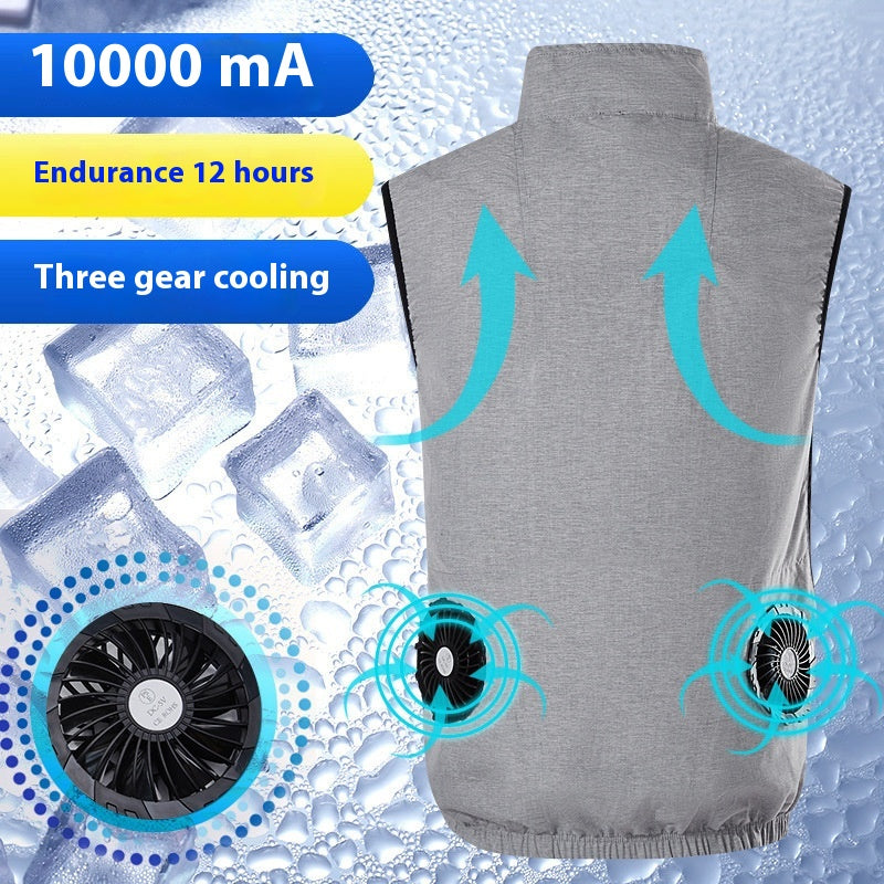 Summer Cooling Cooling Jacket Air Conditioning Clothes Vest - photo 5