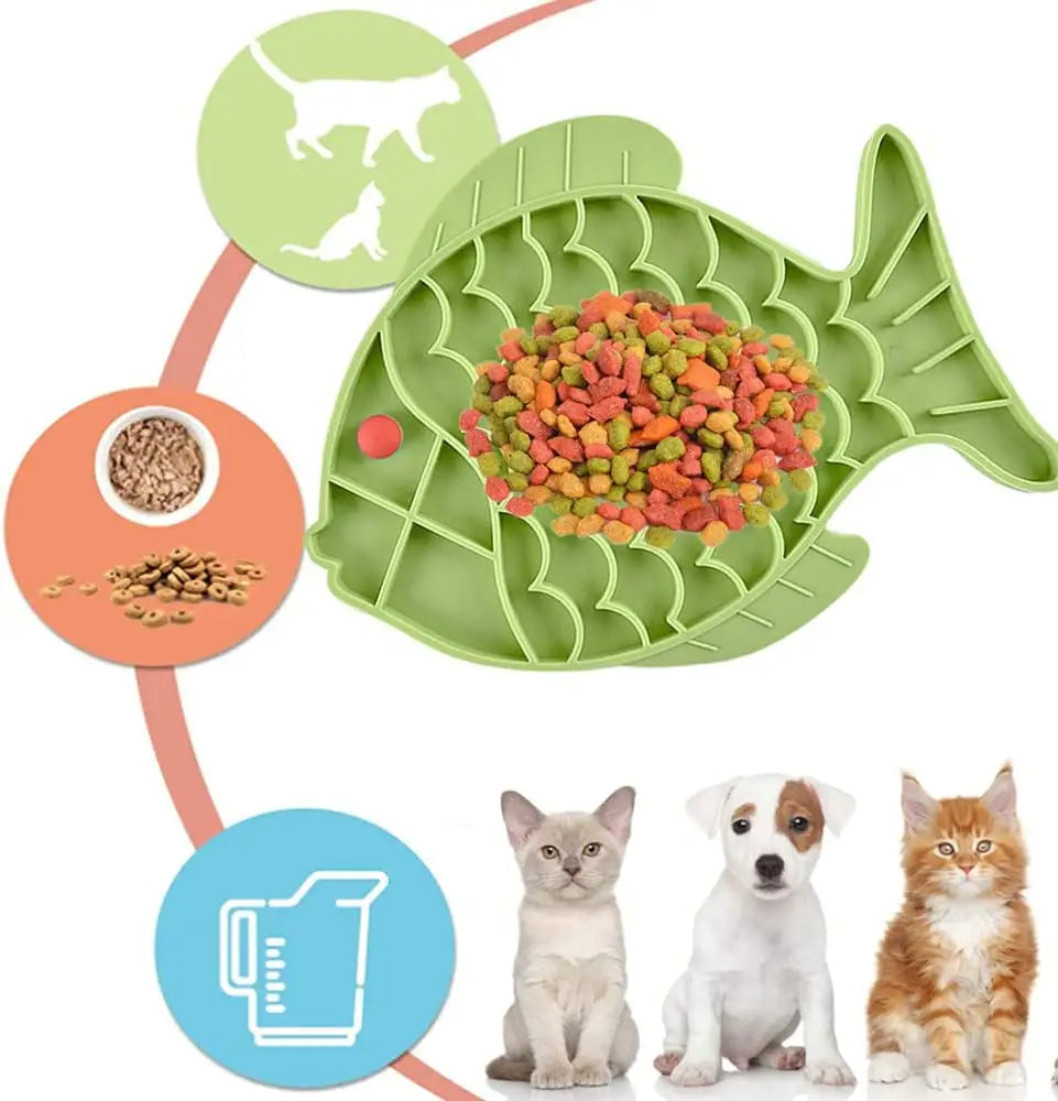 Silicone Lick Mat For Pet Dogs Slow Food Plate Rice Bowl For Small Medium Dog Anti Gulping Choking Feeder Puppy Treat Dispenser - photo 15