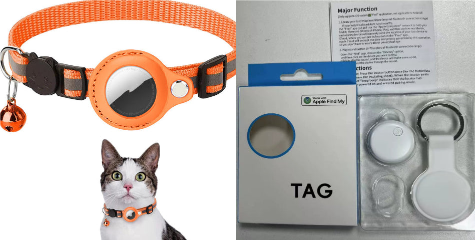 Reflective Collar Waterproof Holder Case For Airtag Air Tag Airtags Protective Cover Cat Dog Kitten Puppy Nylon Collar - photo 25