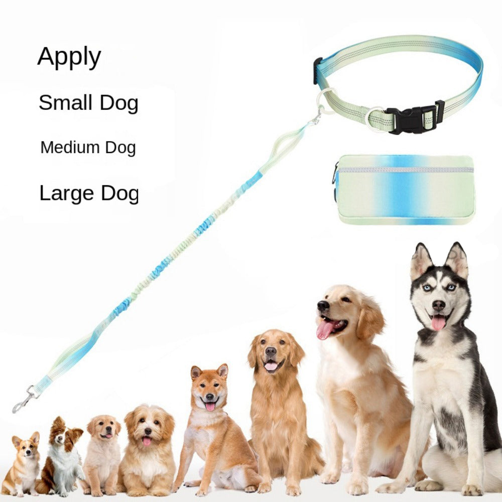 Hand Free Dog Leash For Walking And Running Jogging, Adjustable Dog Leash, Waist Belt, Traction Rope, Reflective Dog Accessories - photo 2