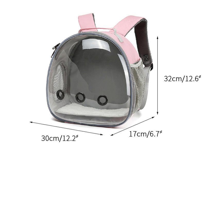 Pet Backpack Hamster Carrier Transparent Small Animal Carrier Guinea Pig Backpack Sugar Glider Ferret Pet Bag Rabbit Bunny Cage - photo 3